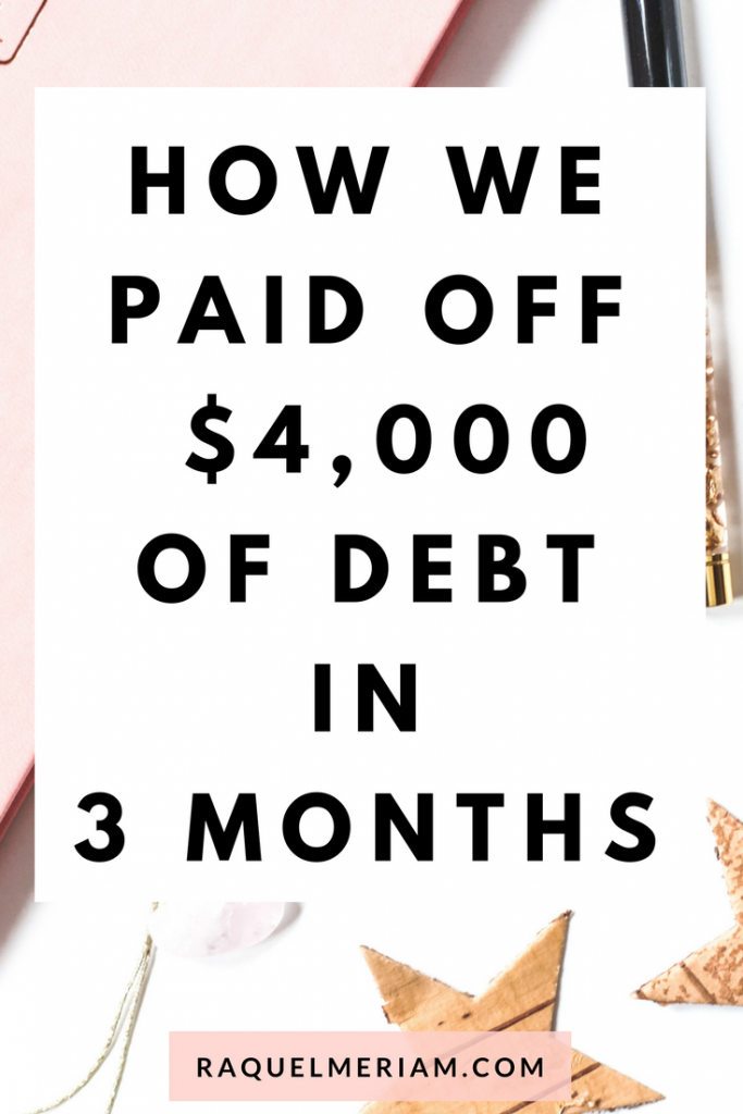 How we paid off over $4000 in debt in just 3 months. Read my full story, follow the steps and start paying off your debt today. #debt #repayments #savings #finances