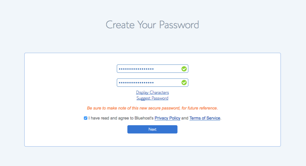 Password Step 2