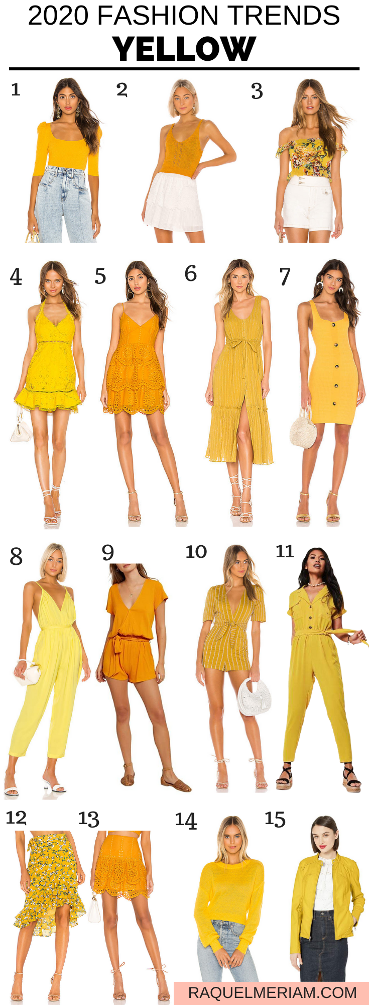 2020 Fashion Trends - Yellow