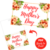 Free Printable Mother's Day Card - Featured Image
